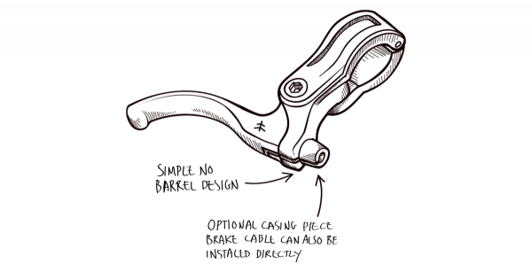 FlyBikes MANUAL MINI LEVER BLACK