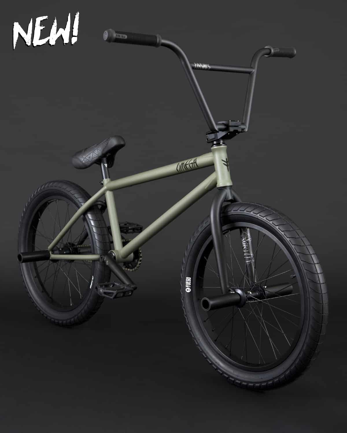 FlyBikes OMEGA 21" LHD Dried Thyme w/brakes 1 FlyBikes OMEGA 21" LHD Dried Thyme w/brakes