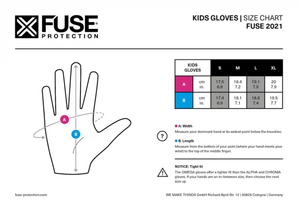 FUSE CHROMA ALIAS Gloves red/blue fade