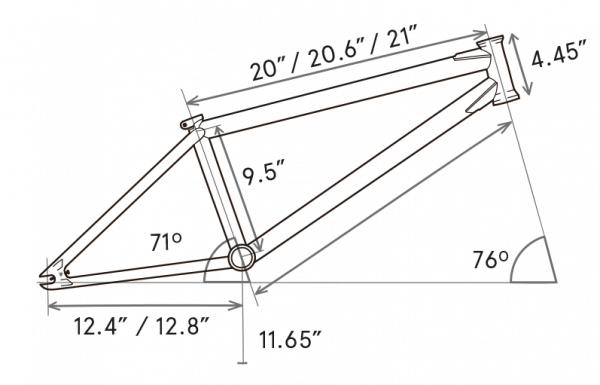 FlyBikes FUEGO FRAME V8 FLAT BLACK