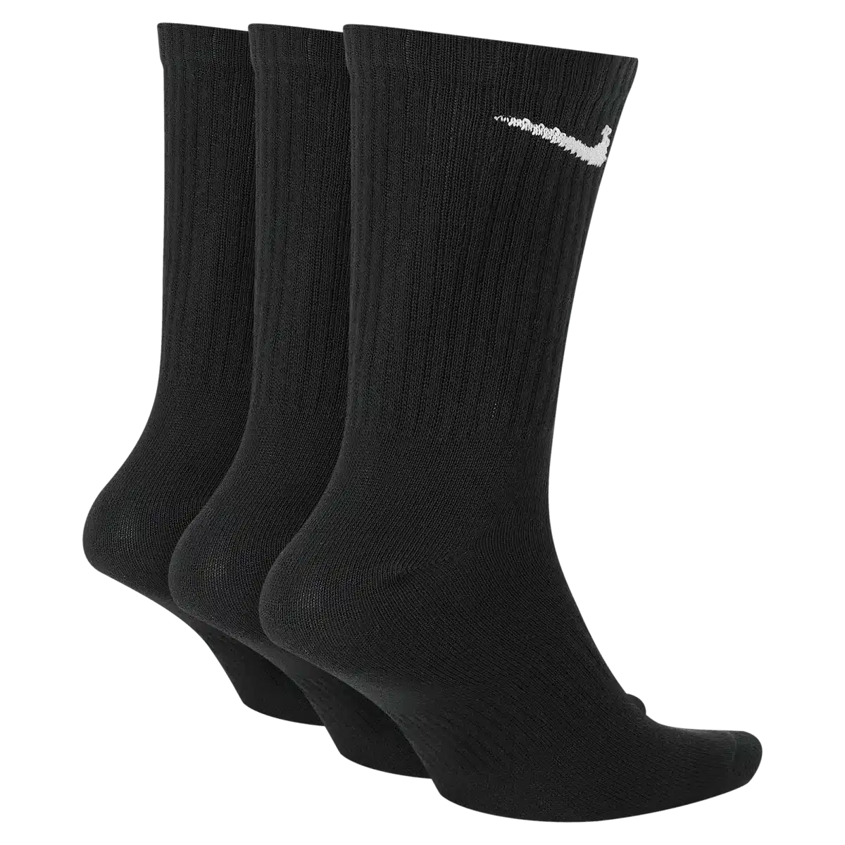NIKE EVERYDAY LTWT CREW 3PR BLACK 2 NIKE EVERYDAY LTWT CREW 3PR BLACK